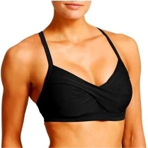 ATHLETA TWIST UP SPORTS BRA BIKINI SWIMSUIT SIZE 36 D / DD